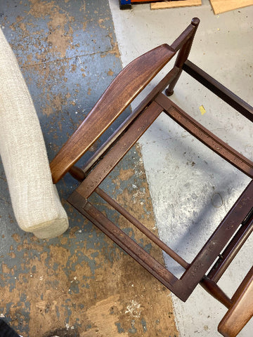 Guy Rogers Manhatta Armchair - Before restoration