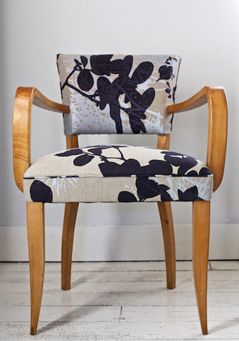 Pair of Bridge Chair in Robert Le Heros Fabric 