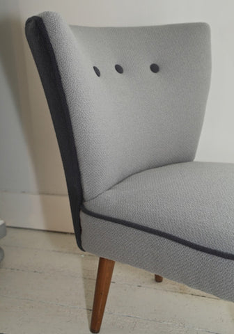 Storm | Fifties Cocktail Chair | Covered in Bute Fabric