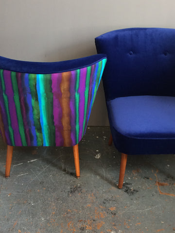 Pair of Vintage Cocktail Chairs by Kiki Voltaire