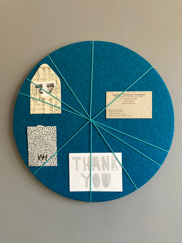 MINi Pin Board in Blue Felt by Kiki Voltaire