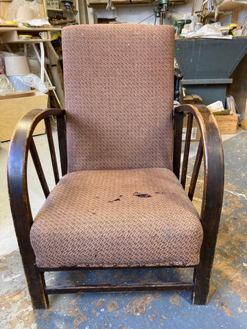 1920s Wooden Armchair