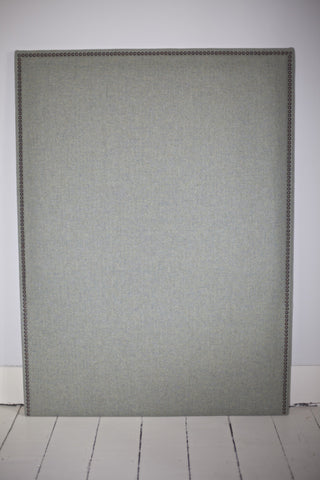 Bespoke single headboard in wool fabric