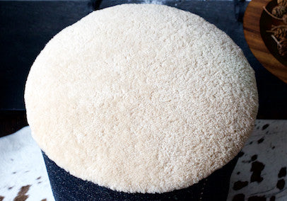 Stool in sheepskin